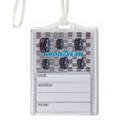 The Motion Bag Tag w/ Black & White Background